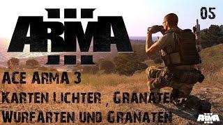 [RPGX] Arma 3 Modvorstellung ACE 3 #05: Map Flashlights, Granaten, Wurfarten, Laser [GERMAN]