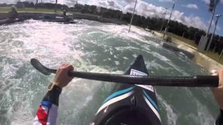 GoPro Footage - Slalom Course Run Through Lee Valley White Water Centre - #SlalomWorlds