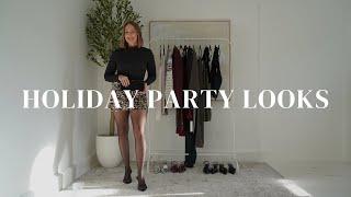 5 CHIC HOLIDAY PARTY OUTFIT IDEAS | Cocktail Party, Family Gathering, Work Events & more!