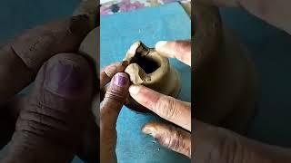 मिटटी का चूल्हा || primitive mini chulha #shorts