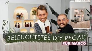 Beleuchtetes Trend Regal für Marco bauen - DIY Türe perfekt verkleiden | EASY ALEX