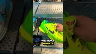 Craziest thrift find EVER!!! #kobe #resale #sneakers #la #goodwill #thriftflip #lakers #grinch