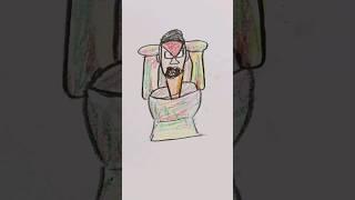 skibidi toilet drawing version #skibidibopyesyesyes #skibiditoilet #drawing #drawtoys