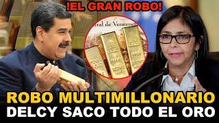 DELCY RODRIGUEZ ROBA TODO EL ORO DE VENEZUELA Y LO VENDIO A ESPAÑA MADURO TIENE LOS MILLONES