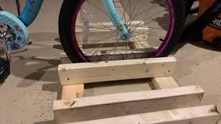 Easy DIY 2x4 bike rack for home garage