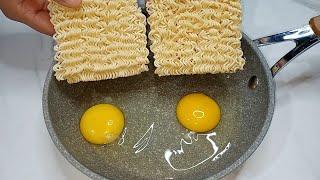 Cook the noodles and eggs this way the result is amazing and easy to make 