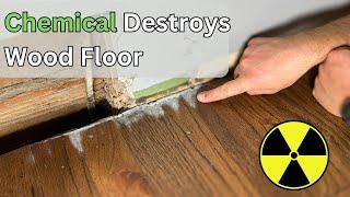 Chemical Reaction Destroys Newly Refinished Wood Floor