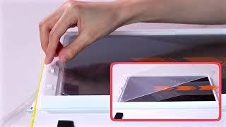 SPARIN W02 Installation Guide for Tablets Screen Protector with Easy Application Tray