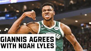 Giannis Antetokounmpo Agrees With Noah Lyles About "World Champions"