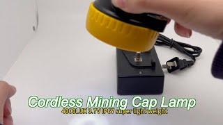 underground cordless mining cap lamp 0.74w explosion proof for miners helmet