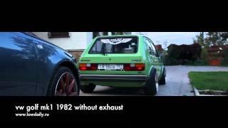 One minute MAN #4 Volkswagen golf mk1 1982 without exhaust!