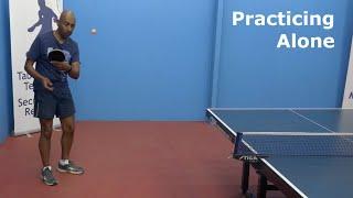 Practicing Alone | Table Tennis | PingSkills