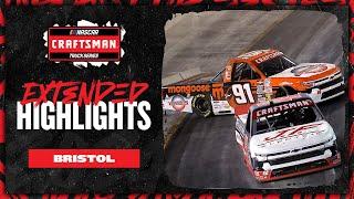 NASCAR Official Extended Highlights | NASCAR Craftsman Truck Series from Bristol Motor Speedway