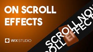 On Scroll Effects for your Website (NO CODE)