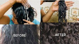 GET SILKY Hair Naturally AT HOME in Lockdown | HOMEMADE DIY HAIR MASK | Quarantine needs | DEMO