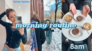 my 8am college morning routine (productive & struggling)