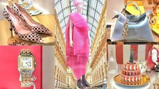 PRADA, MAX MARA, FENDI, CARTIER, MICHAEL KORS, CELINE... Luxury Shopping in Milan Vlog 2024.