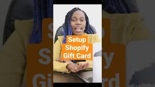 How To Setup Shopify Gift Card #shopify#shopifytutorial#dropshipping#shopifydropshipping