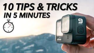 10 GoPro Hero 9 Tips & Tricks in 5 minutes!