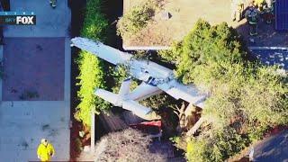 Plane crashes in backyard of Temple City home