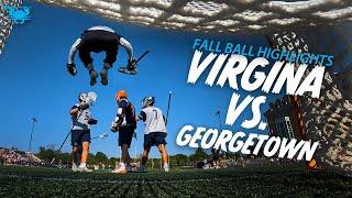 Top tier D1 fall lacrosse highlights (UVA vs Georgetown) Bob Kemp Classic 2024