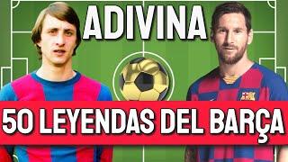 Los MEJORES Quiz de Fútbol - Adivina 50 LEYENDAS del BARÇA - Test Galáctico Difícil 