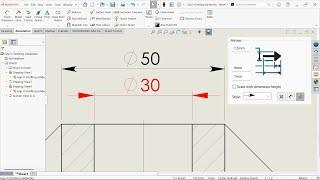 Change Arrow Style and Size in SolidWorks Drafting