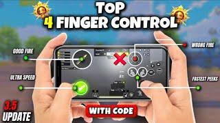 4 Finger Control Claw Pubg Mobile• Best 4 Finger Control Claw Settings | PUBG/BGMI CONTROL CODES