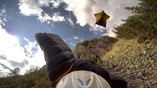 The Great Dario-Rear View - Graham Dickinson & Dario Zanon -Crazy Wingsuit Flight