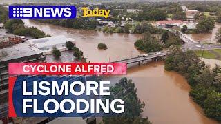 Drone footage shows flooding in Lismore | 9 News Australia