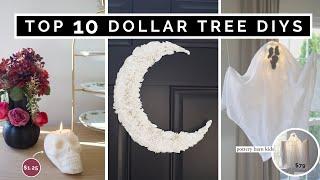 TOP 10 DIY DOLLAR TREE FALL HALLOWEEN HOME DECOR COMPILATION 2022 | HIGH END & NOT CHEESY FALL DECOR