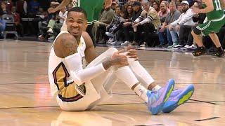 Dejounte Murray tears his Achilles and gets carried to locker room vs Celtics