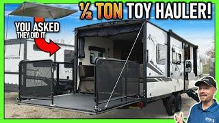 Built for HALF TON Towing!! 2025 Grey Wolf 22RR Travel Trailer Toy Hauler [BLACK LABEL EDITION]