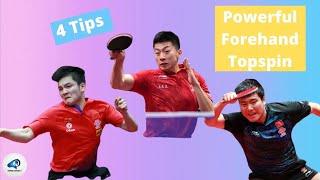 Powerful Forehand Topspin: 4 Tips From Chinese National Players