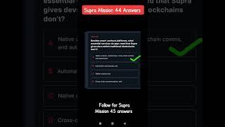 Supra Mission 44 Answers: Ace the SupraOracles Mission 44 Quiz