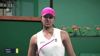 Iga Swiatek Vs Karolina Muchova - Indian Wells 2025 WTA 1000- R16 - Official game Of ATP & WTA -Live