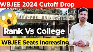 WBJEE Cutoff Drop | Seats Increasing | WBJEE Rank Vs College 2024 | WBJEE Counselling Dates