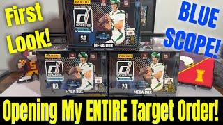 *FIRST LOOK AT TARGET DONRUSS FOOTBALL MEGA BOXES!!* Opening My ENTIRE Target Order! BLUE SCOPE!