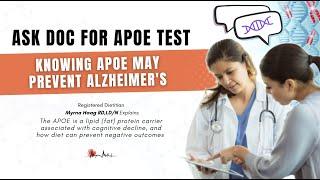 Dietitian Myrna Explains How Changing your Diet with APOE in Mind May Prevent Alzheimer's
