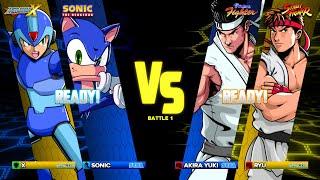 SEGA vs. CAPCOM [2 VS. 2] Sonic & Mega Man X 【60FPS】