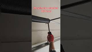 Video For Replacing A garage Door Spring #shortvideo #short #garagedoorsprings #garagedoor #shorts