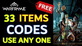 *FREE* WARFRAME 33 ITEMS CODES 2023! WARFRAME CODES (FREE ITEMS) USE ANY ONE