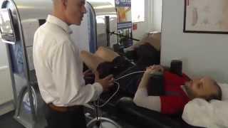 Physio Clinic Demo of IDD Therapy Disc Treatment - Sports & Spinal Physio