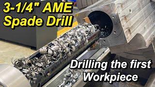 3-1/4" AME Spade Drill First Test Piece