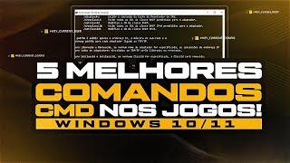 COMO OTIMIZAR O PC COM O TOP5 MELHORES COMANDOS CMD PARA AUMENTAR FPS NOS JOGOS E ACABAR COM TRAVADA