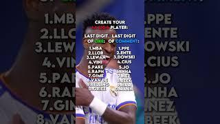 Create Your La Liga Player #foryou #shorts #goviral #viral #fyp #football #realmadrid #barcelona