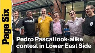 Pedro Pascal look-alike contest held at Lower East Side restaurant