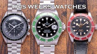 This Weeks Watches - Stickered Rolex Kermit, Tudor Black Bay ETAs, Omega Speedmaster & More [EP161]