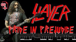 Slayer - Pride in Prejudice (Bass Tabs | Notation) @ChamisBass  #slayerbass #chamisbass  #basstabs