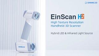 EinScan H2 | Hybrid LED & Infrared Light Source Handheld 3D Scanner